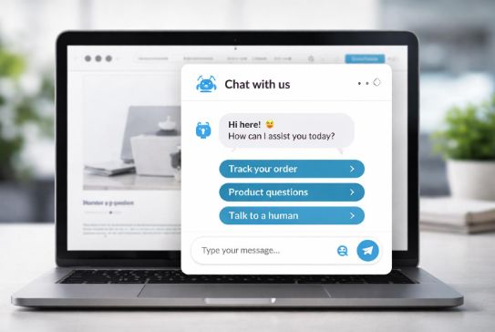 Sitio web con chatbot de inteligencia artificial